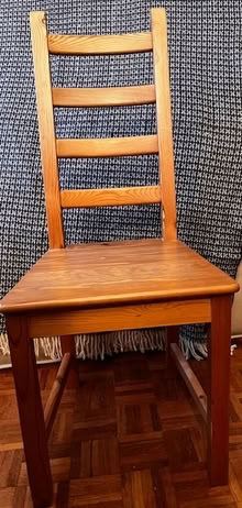 Photo of free 4 IKEA wooden dining chairs. (Bayswater W2) #2