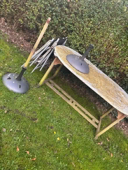 Photo of free Garden table, chairs & umbrella (Shepway, Maidstone) #1