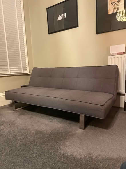 Photo of free Low grey sofa bed (Brighton) #2