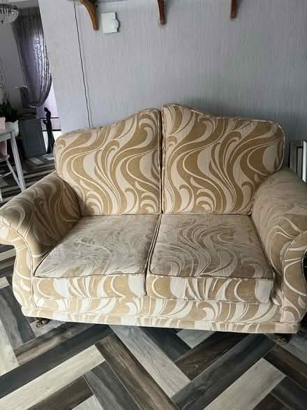 Photo of free 2 bespoke sofas on castors (Burnham on Crouch CM0) #2