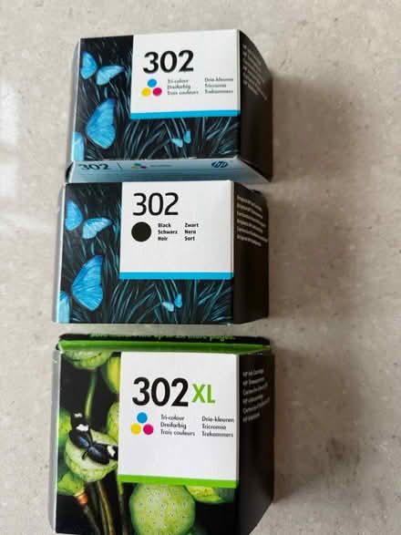 Photo of free HP 302 black and colour cartridges (Windsor SL4) #1