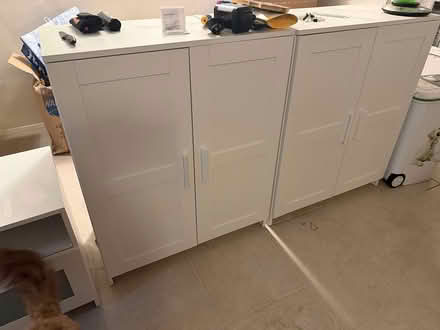 Photo of free White Cupboard Units (GU51) #2