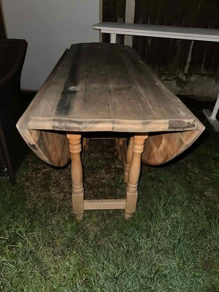 Photo of free Dinning table, folding drop leaf. (Dagenham RM9) #2