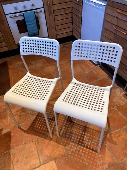 Photo of free Two plastic chairs (Ludlow/Richards Castle area) #2