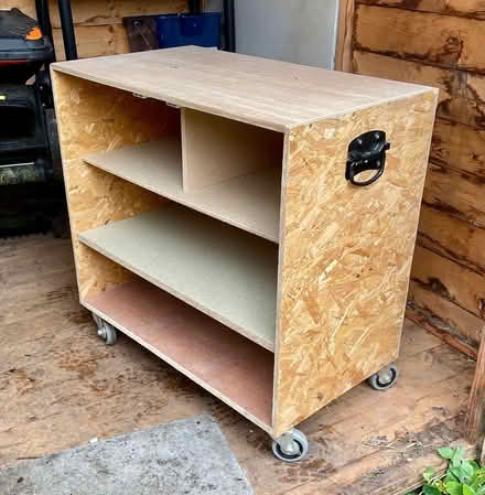 Photo of free Strong wooden unit on casters (CO7 Wivenhoe) #3
