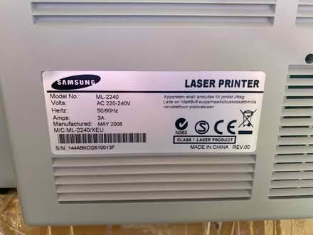 Photo of free Dying laser printer Samsung ML2240 (Benslow SG4) #1