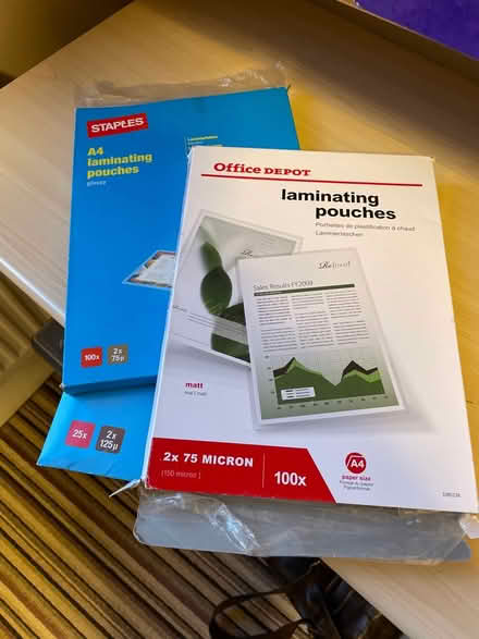 Photo of free Laminator and many pouches (Kenilworth CV8) #2