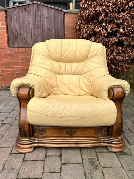 Photo of free Beautiful Leather Armchair (Bowburn (DH6)) #2