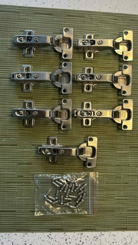 Photo of free Cabinet hinges. Used (Bingley BD16) #1
