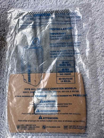 Photo of free Oreck Dust Bags (Arncroach, KY10) #4