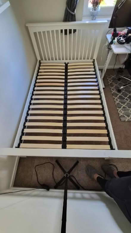 Photo of free Small double bed frame (4ft) (Hanworth RG12) #1