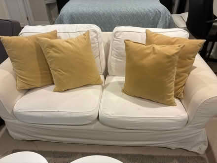 Photo of free Ikea love seat- pls. Read (Near Friendship Heights metro) #1