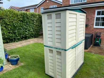 Photo of free Two Tall Plastic Garden Sheds (RG41 Winnersh) #4