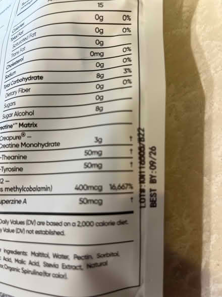 Photo of free Creatine gummies - opened package (Petworth/16th St Heights) #2