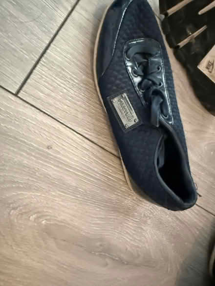 Photo of free Nike grey trainers/firetrap blue (Balham SW17) #2