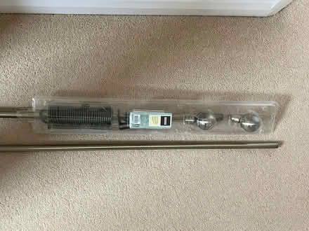 Photo of free Extendable metal pole with ball finials (West Hoathly RH19) #1