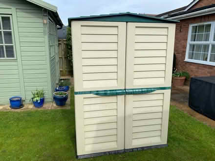 Photo of free Two Tall Plastic Garden Sheds (RG41 Winnersh) #2