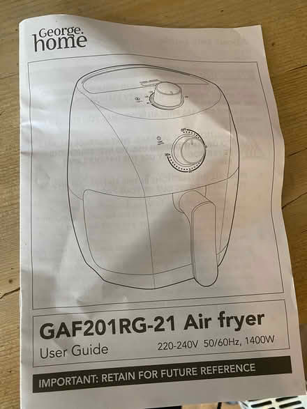 Photo of free Air Fyer (Ashbourne DE6) #1