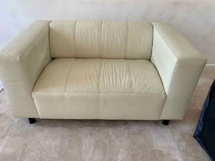 Photo of free Small leather 2 seater sofa (PO7) #1