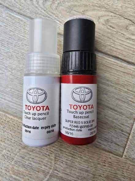 Photo of free Toyota Yaris red touch up paint (Panshanger AL7) #2