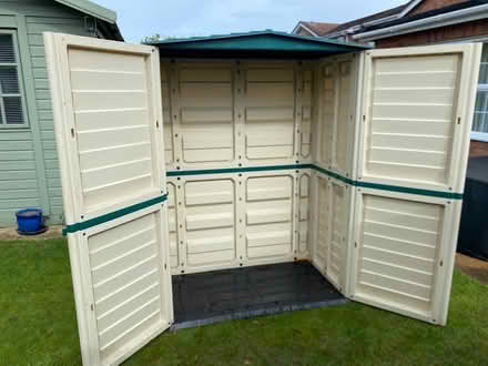 Photo of free Two Tall Plastic Garden Sheds (RG41 Winnersh) #3