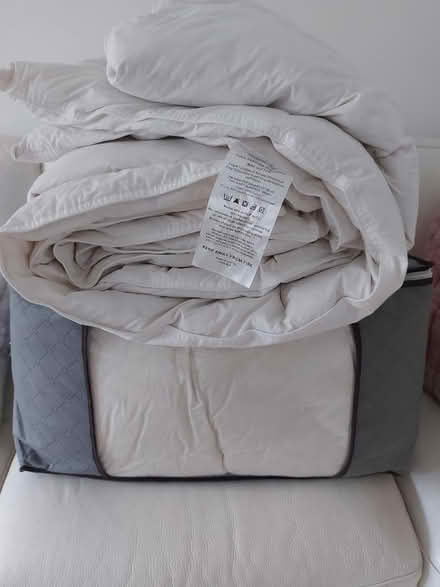 Photo of free 2 Kingsize Feather & down duvets (Calcot RG31) #1