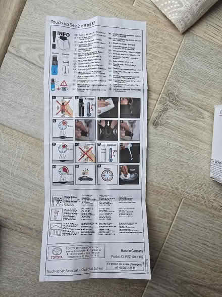 Photo of free Toyota Yaris red touch up paint (Panshanger AL7) #4