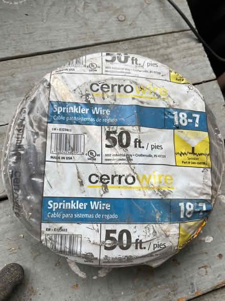Photo of free Sprinkler wire (Downtown Mountain View) #1