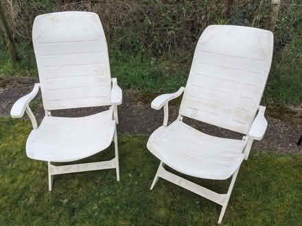 Photo of free 2x Resin Reclining Deck Chairs - suitable allotment? (IP3) #1