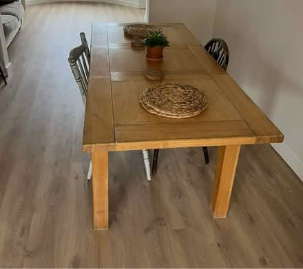 Photo of free Solid oak dining table (Cheltenham) #1
