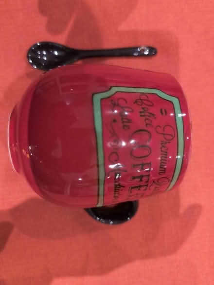 Photo of free Coffee mug with spoon (Mitcham CR4) #2