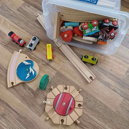 Photo of free Assorted small box of wooden train track (Oxford OX4) #2