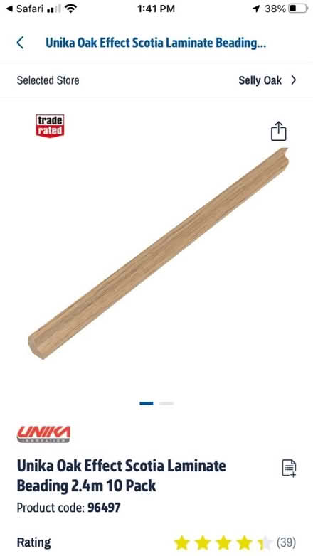 Photo of free Oak edging for flooring (Harborne B17) #1