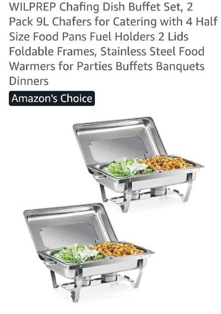 Photo of free Chafing set - keep dishes warm (Croham CR2) #1