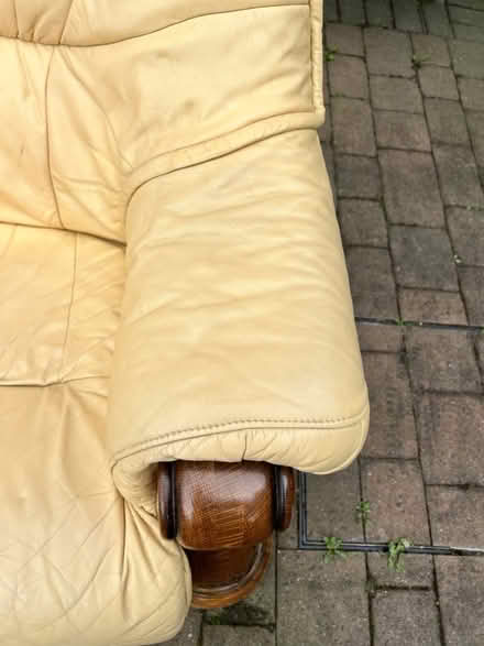 Photo of free Beautiful Leather Armchair (Bowburn DH6) #4