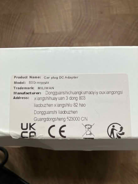 Photo of free Car plug DC adaptor (Finsbury Park N4) #2