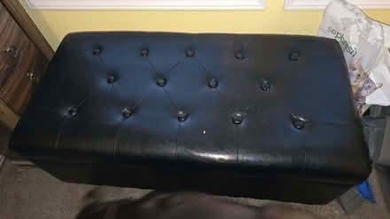 Photo of free Faux leather ottoman/storage (Sunnyvale) #1