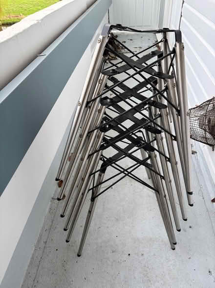 Photo of free Metal dining chair bases x6 (Guildford) #2