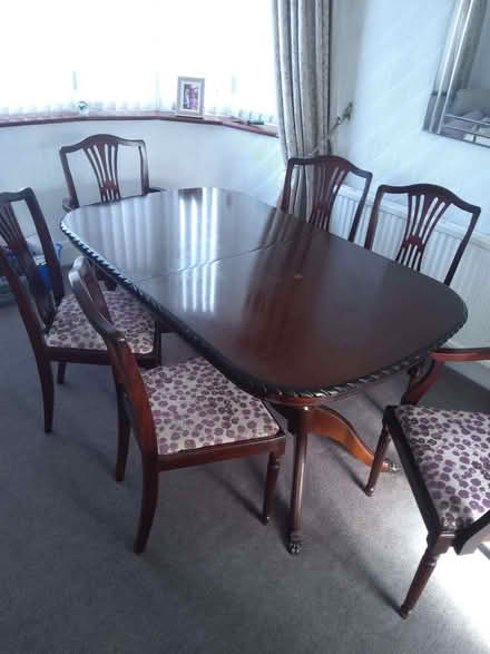 Photo of free Dining table and 6 chairs (Aintree L10) #1