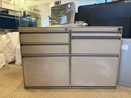Photo of free Two Grey Metal Filing Cabinets (lockable) (Parsons Green SW6) #2