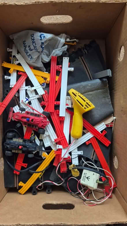 Photo of free Box of assorted Scalextrix bits (Royal Wootton Bassett SN4) #1