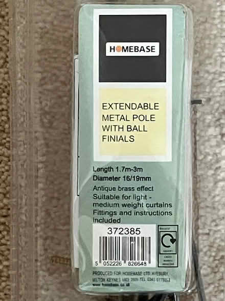 Photo of free Extendable metal pole with ball finials (West Hoathly RH19) #2