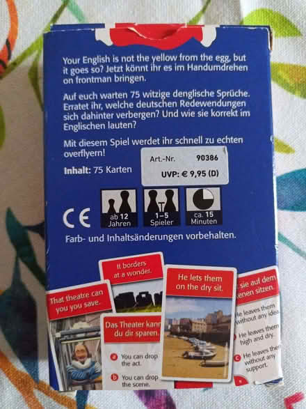 Photo of free German/English phrases game (Donnington Bridge OX4) #2