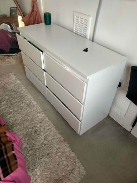 Photo of free Ikea chest of drawers white (De Beauvoir N1) #1