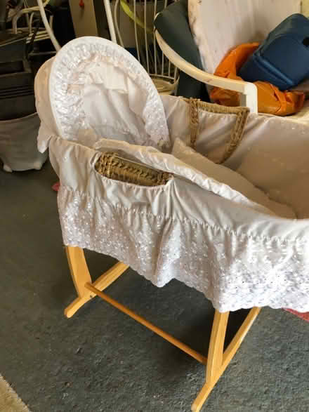 Photo of free Baby basket cradle (Paisley) #2