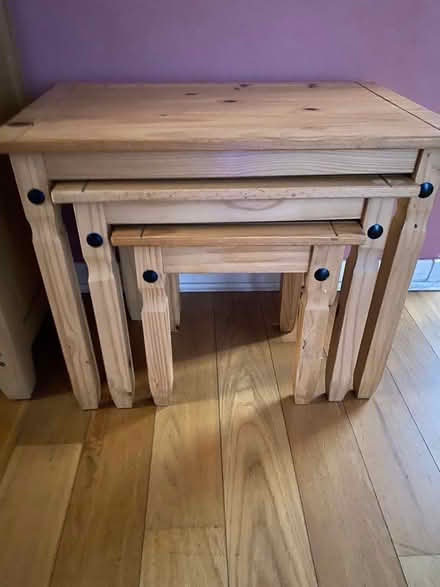 Photo of free Solid Pine Nest of Tables (CH47) #1