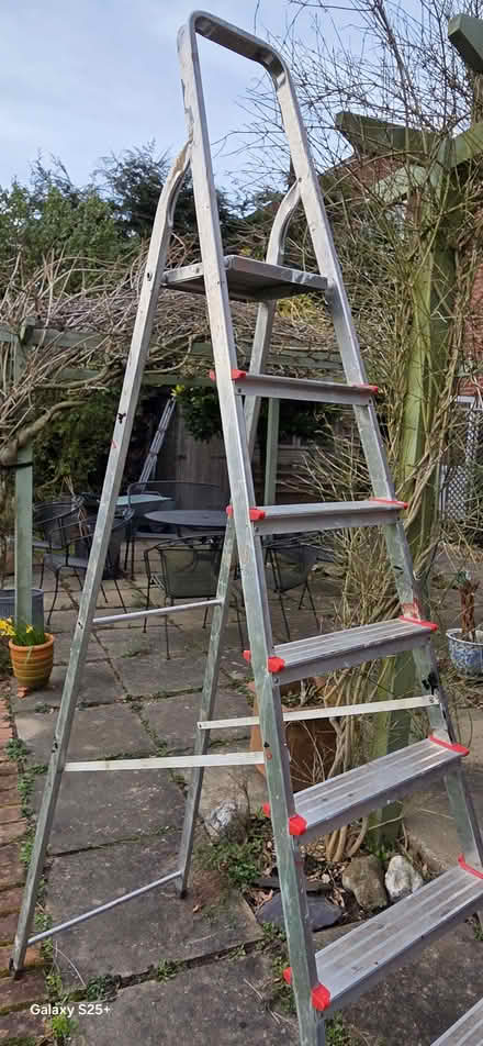 Photo of free Aluminium step ladder 8ft (Lower Street NR11) #2