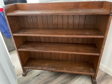 Photo of free Old wooden shelf unit (MK11 Fairfields) #2