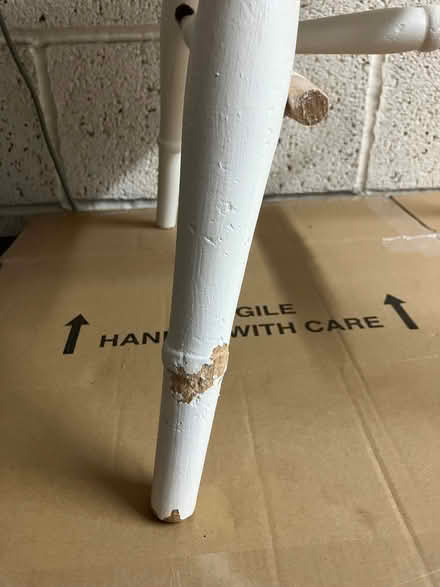Photo of free White painted chair project repair (Harvey Close BS22) #4
