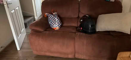 Photo of free Recliner sofas x2 (Northfleet da11) #3